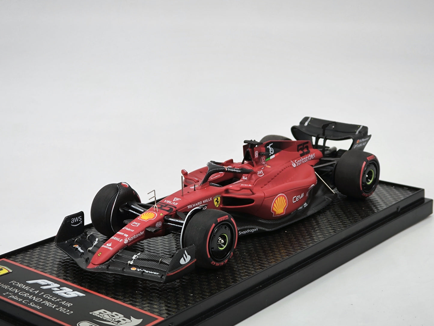 BBR 1/43 Ferrari SF75 GP Bahrain Station Limited Edition Car Model Ornaments