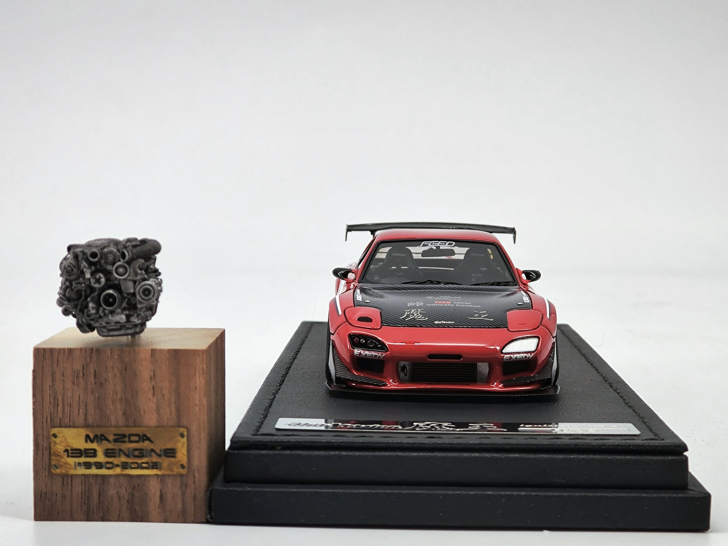 IG 1/43 Mazda rx7 Demon King with engine simulation model car IG2183