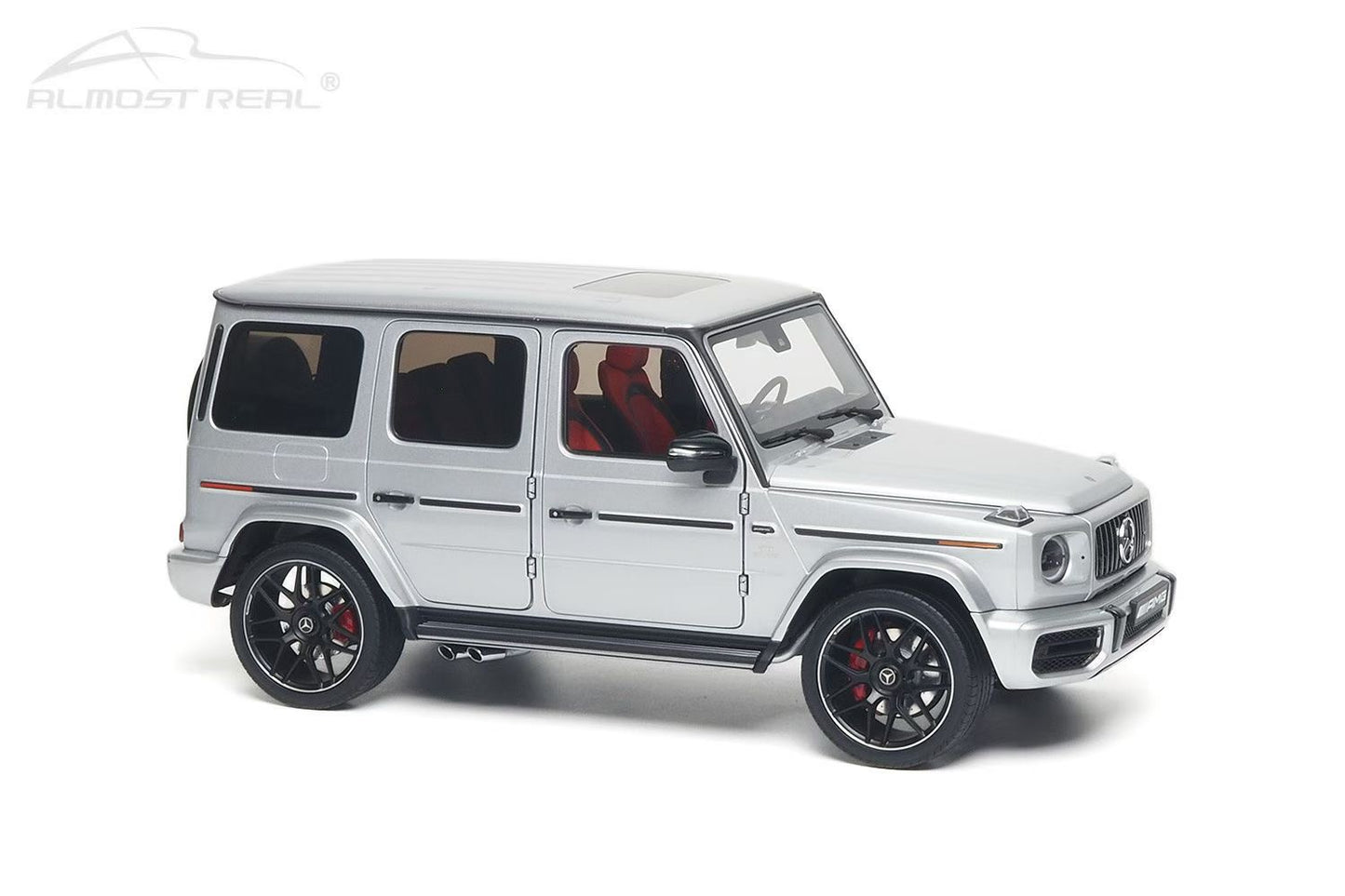 AR 1/18 Mercedes-AMG G63 2019 Silver Alloy Fully Opening Car Model