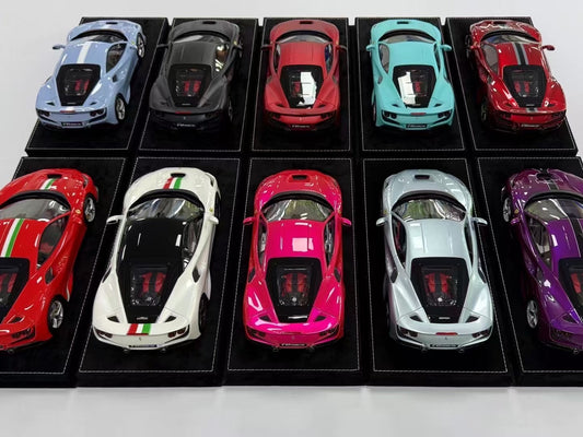 HH Model 1/18 Ferrari F8 Tributo Limited Edition Simulation Model Car Model