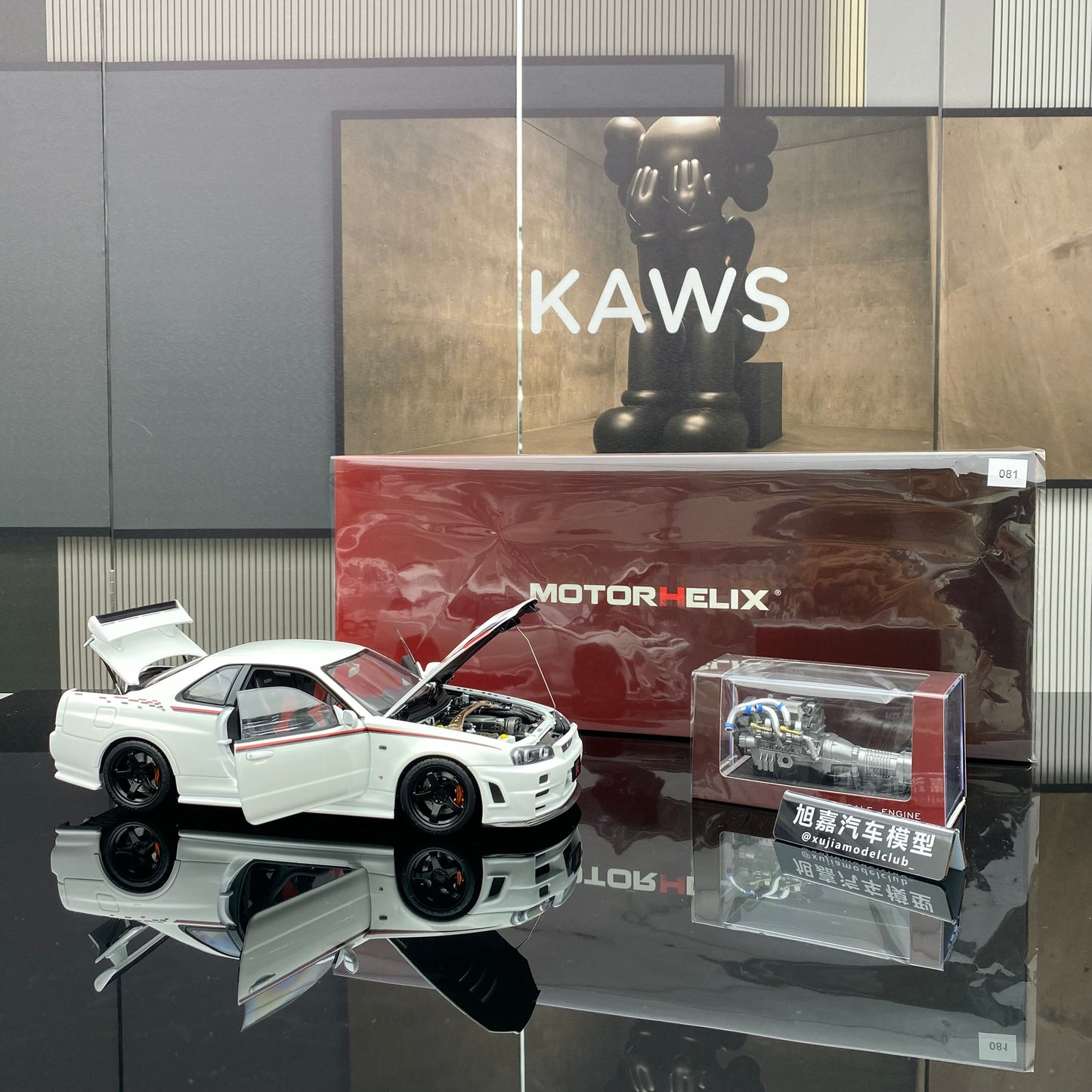 MOTORHELIX 1/18 NISMO SKYLINE GT-R (R34) NISMO CUSTOMIZED alloy full-open simulation car model