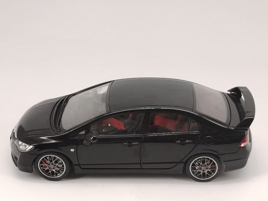 WELL 1/18 Honda Civic Type R (FD2) Black Simulation Model Car Ornaments