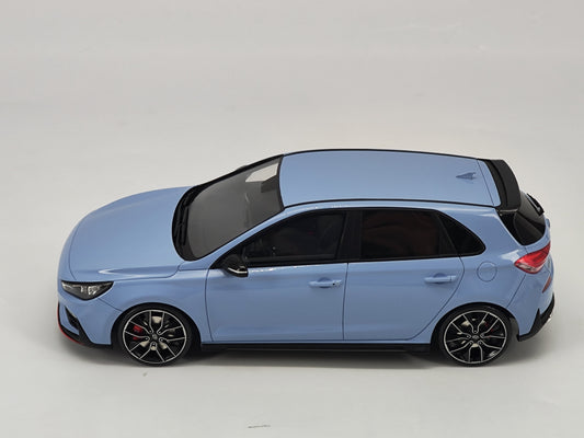 OTTO 1/18 Hyundai i30 N Blue Resin Model Car