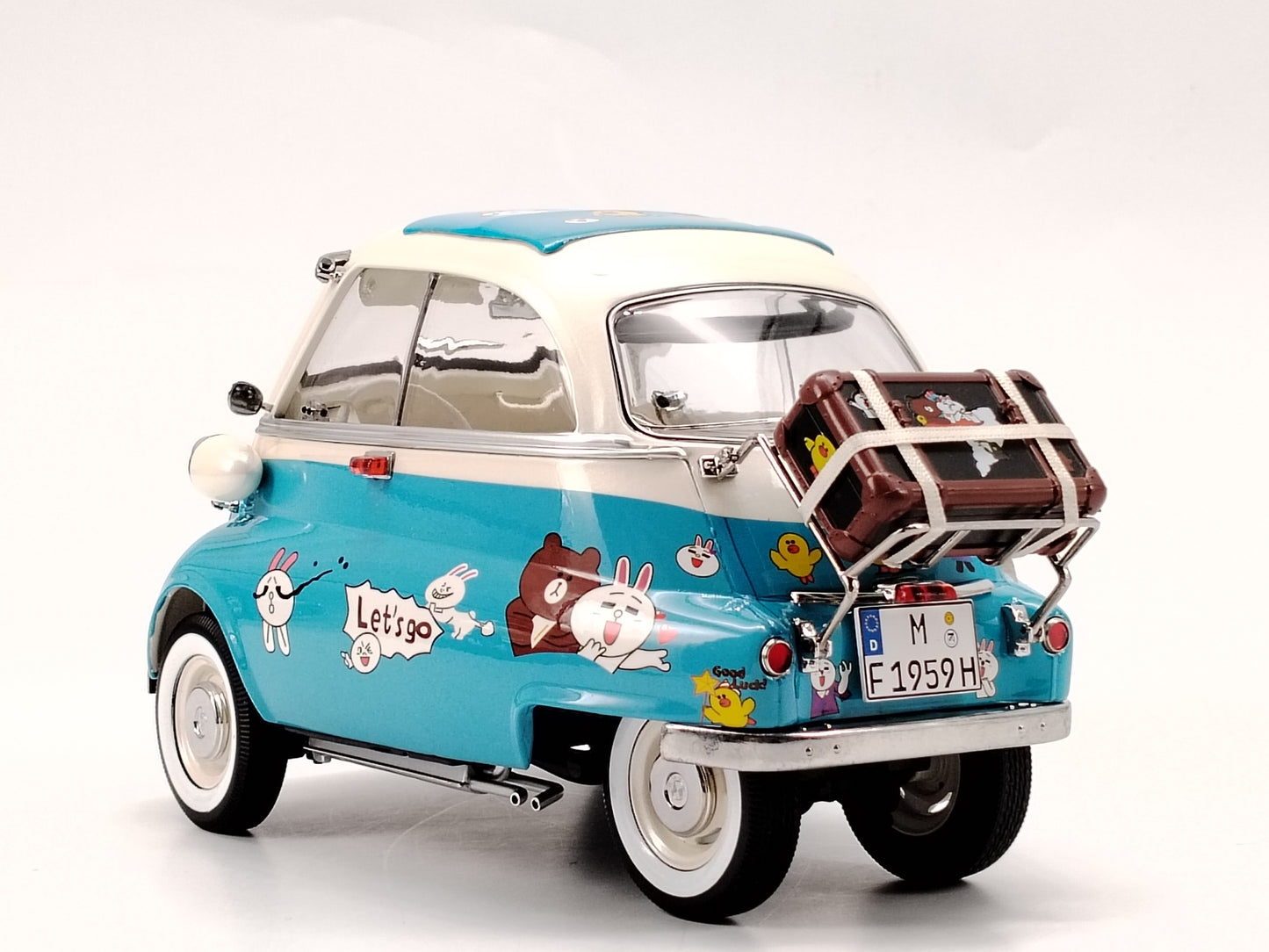 NSL 1/18 BMW ISATTA LINE Alloy Model Car Ornaments