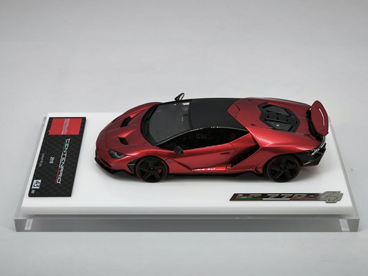 makeup 1/43 Lamborghini Centenario LP770-4 Metallic Red Limited Edition Car Model