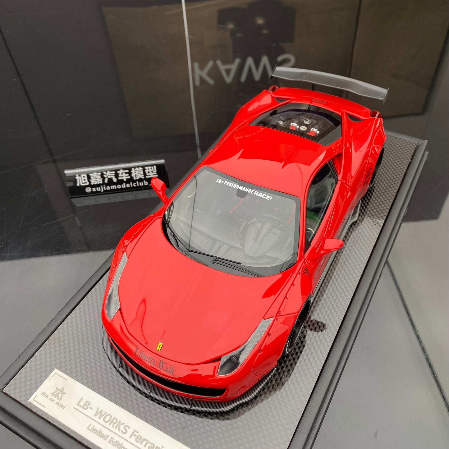 BBA CAR MODEL 1/18 Ferrari 458 GT simulation car model ornaments