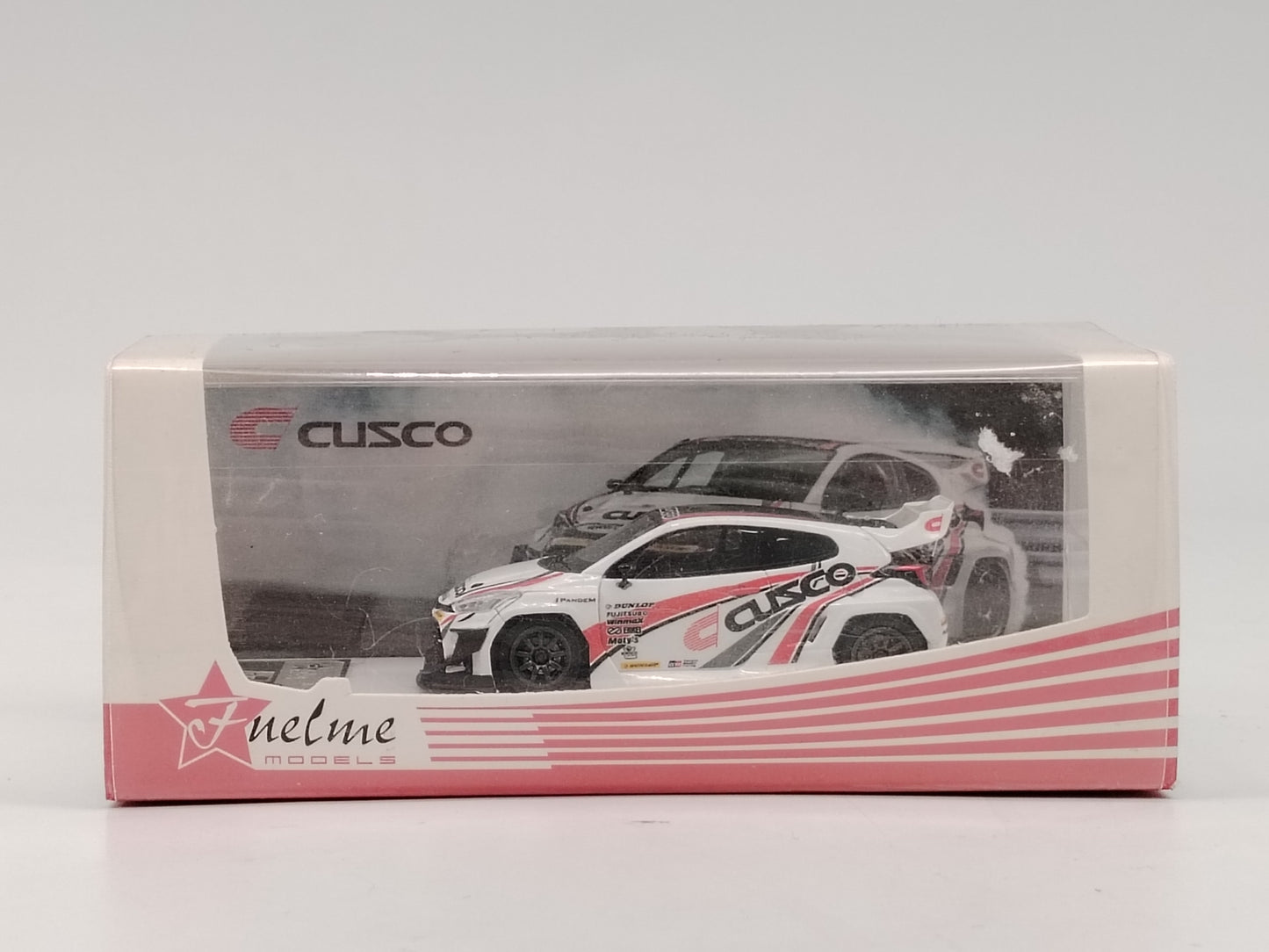 FuelME 1/64 Toyota 2JZ-Swapped CUSCO GR Yaris White Paint Resin Model