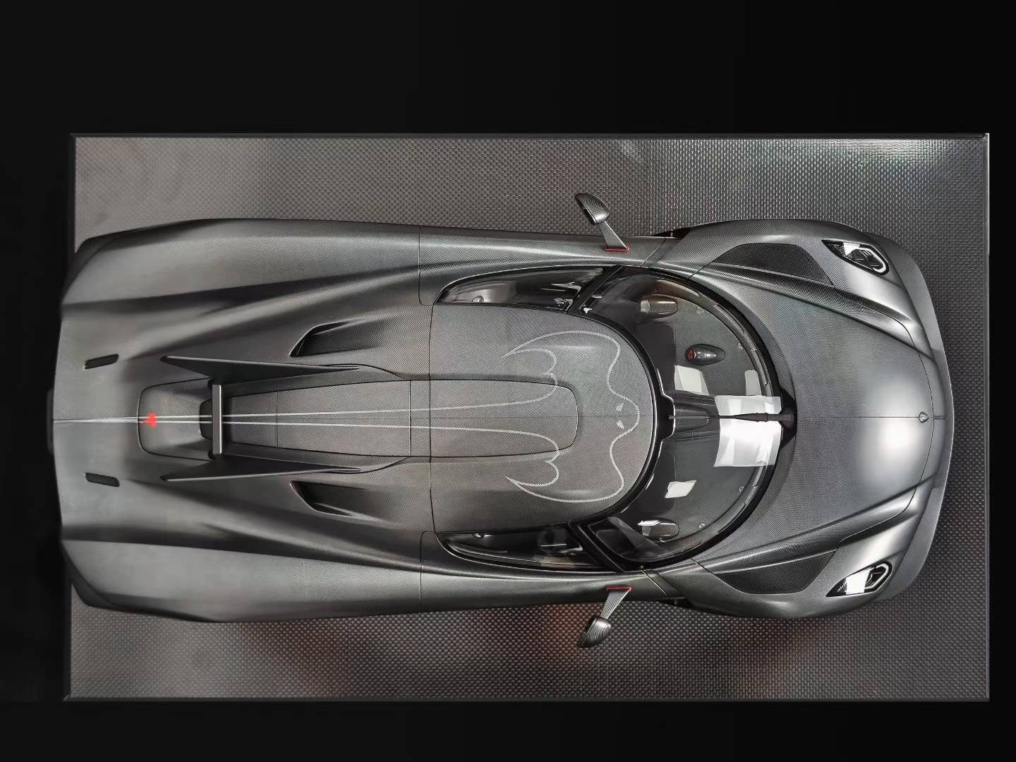 Frontiart 1/8 Koenigsegg Jesko Absolut Naked Carbon Edition Limited Model Car Ornament