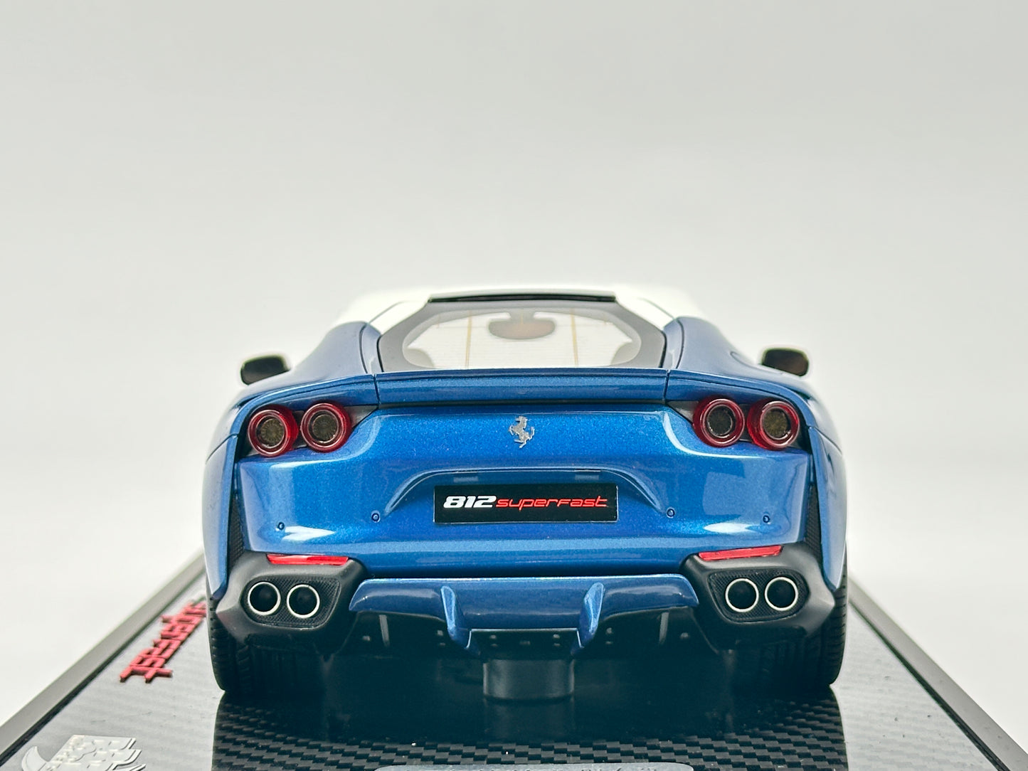 BBR 1/18 Ferrari 812 Superfast Light Metallic Blue Limited Edition Car Model Birthday Gift Ornaments