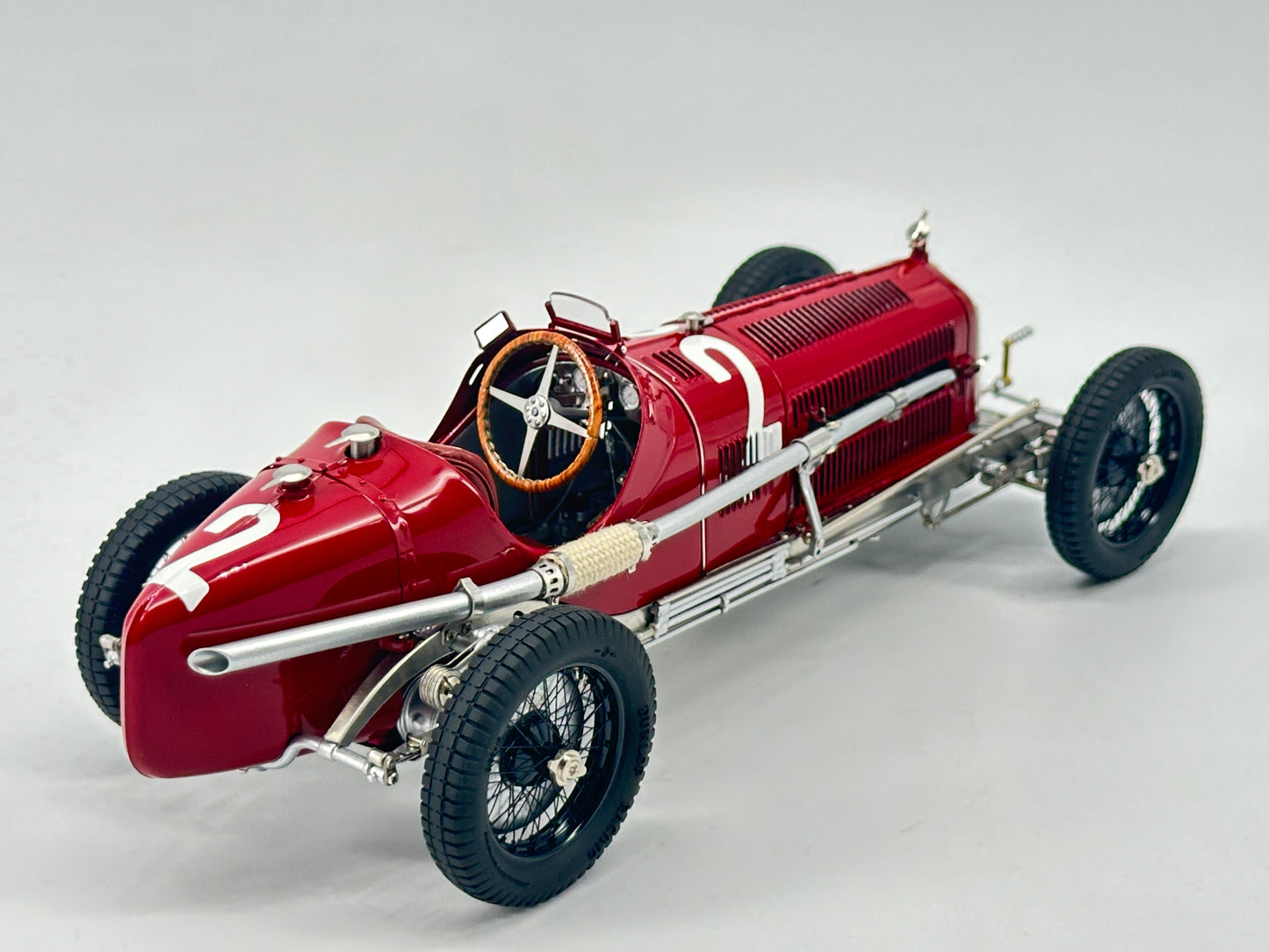 CMC 1/18 Alfa Romeo P3 Caracciola #2 Red Alloy Car Model M220