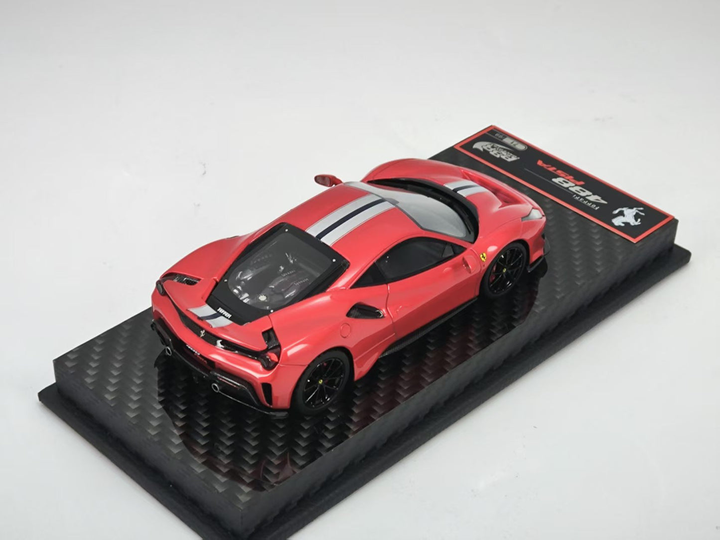 BBR 1/43 Ferrari 488 Pista Metallic Red Resin Model SUMS001A