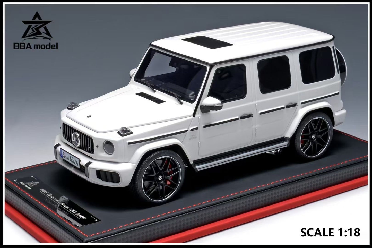 BBA model 1/18 2025 Mercedes-Benz-G63 AMG limited edition resin car model