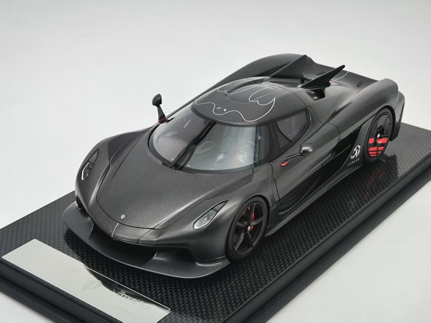 FA 1/18 Koenigsegg Jesko Absolut Carbon Black Resin Model Car