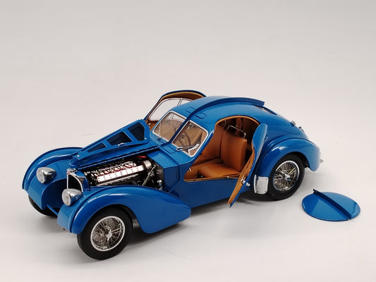 AUTO Art 1/18 Bugatti 57S ATLANTIC 1938 Atlantic Blue Simulation Model Car