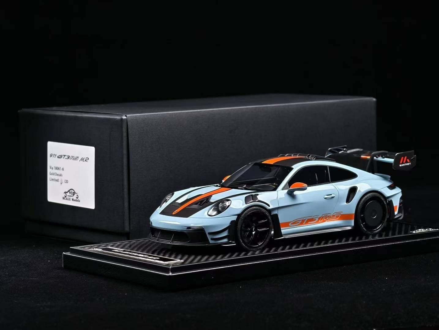 Vip Scale Models 1:18 Porsche 911 GT3 RS-Manthey Racing Modified Resin Model