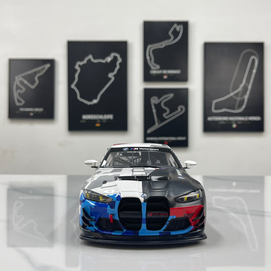 OTTO 1/18 BMW M4 GT4 White/Blue/Black OT1125