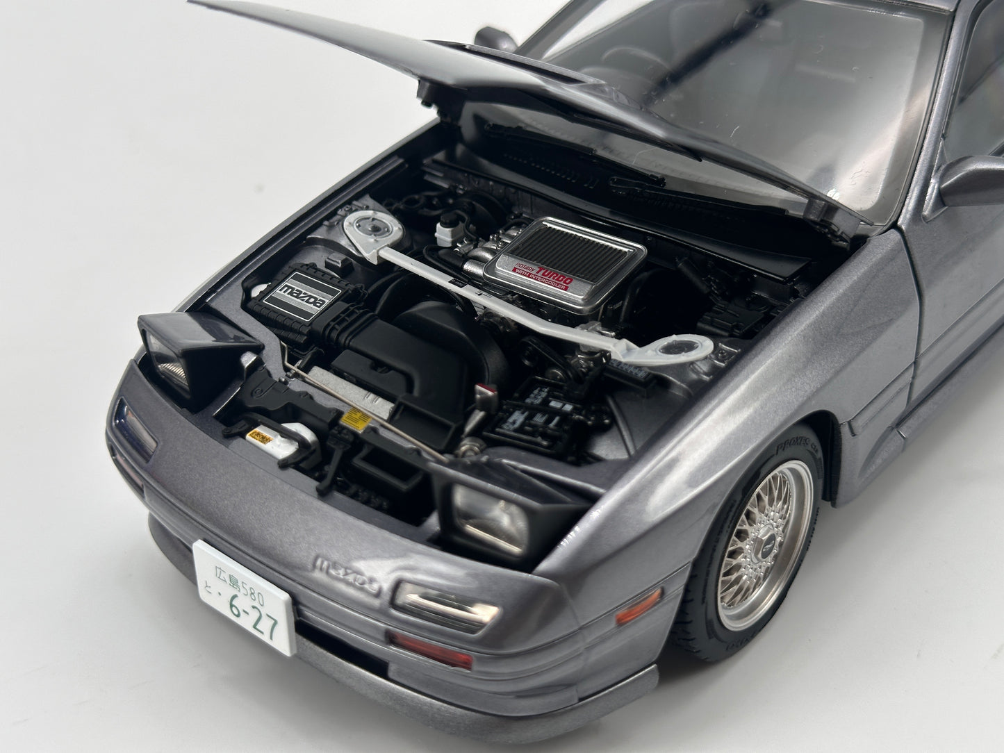 Whelart 1/18 Mazda RX7 HEC Exhibition Version, Gray, Alloy Car Model