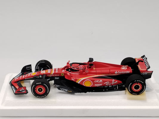 BBR 1/18 Ferrari SF-24 Charles Leclerc Australia GP 2024, Red, Simulation Car Model
