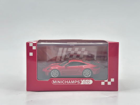 MINICHAMPS 1/64 Porsche 911 (992.2) GT3 TOURING 2025 Red Alloy Car Model 643064233