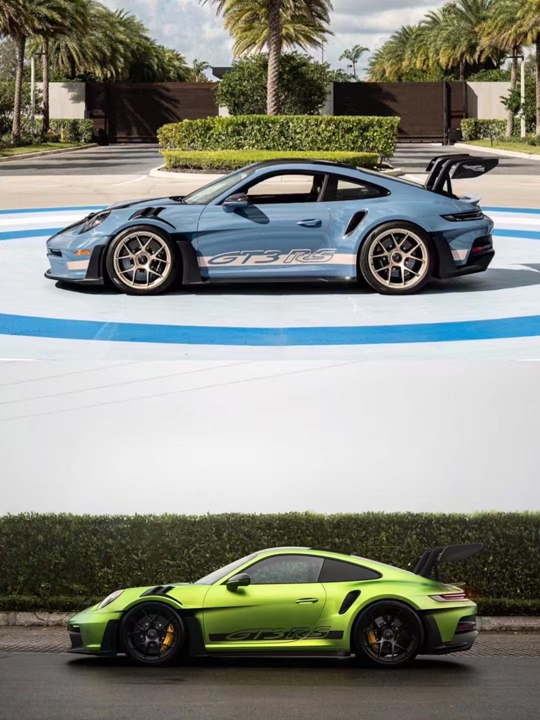 HH Model 1/18 Porsche 992GT3RS Limited Edition Car Model Ornaments Collection