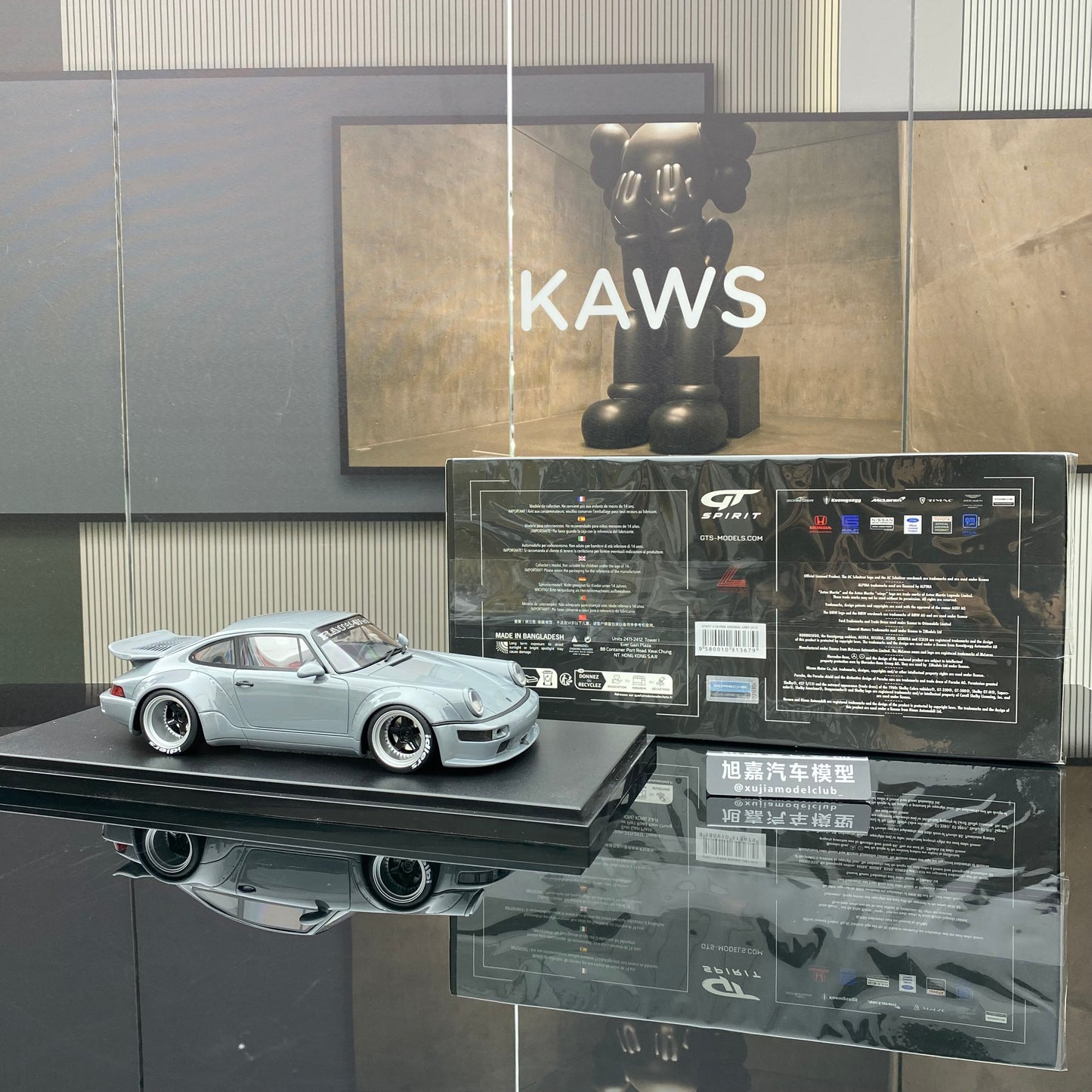 GT Spirit 1/18 Porsche JONSIBAL gray resin simulation car model