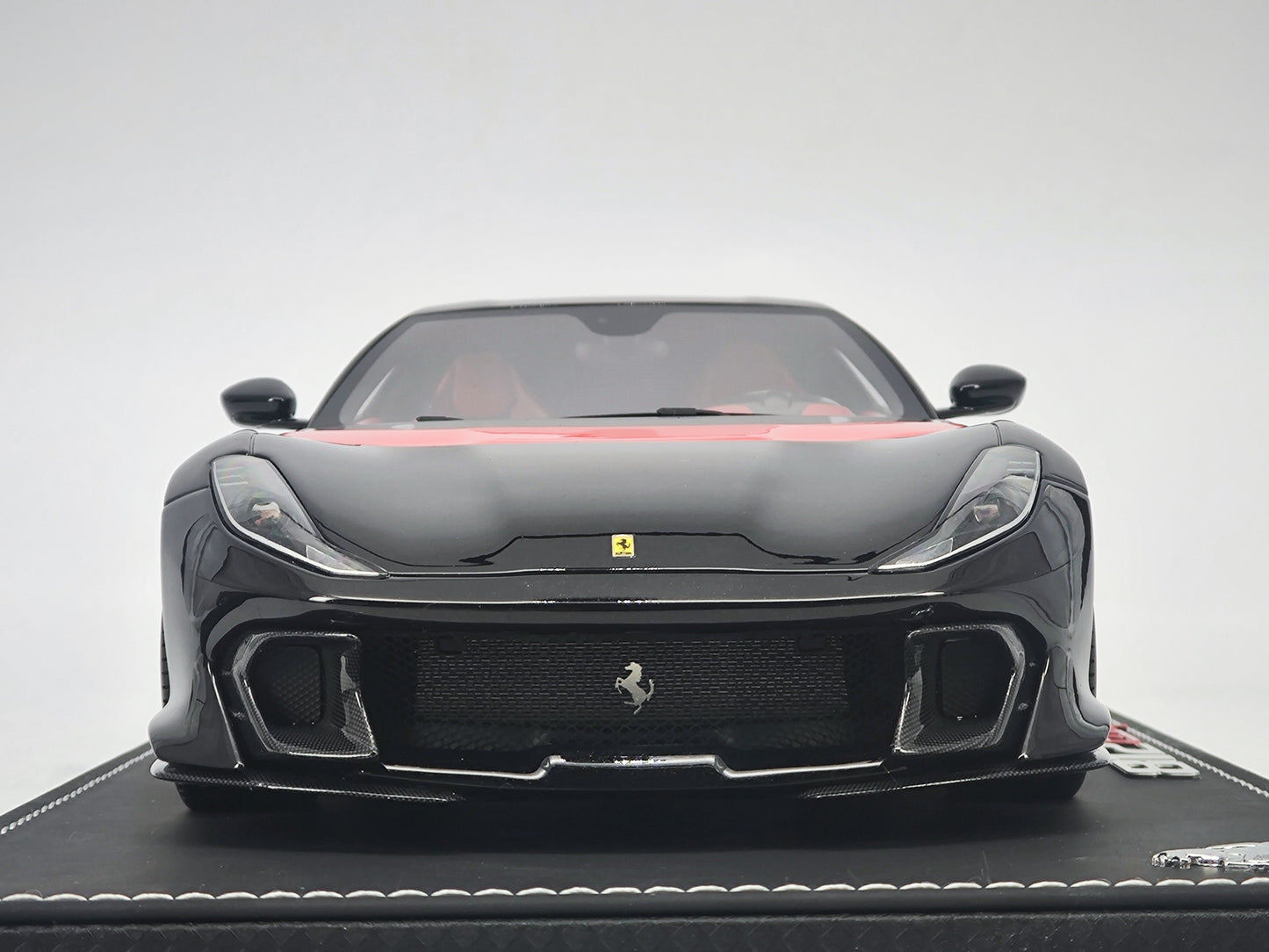 BBR 1/18 Ferrari 812 Competizione Metallic Black Limited Edition Car Model Ornaments