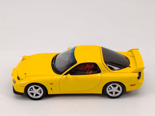 Polar Master 1/18 Mazda RX7 Yellow Alloy Car Model