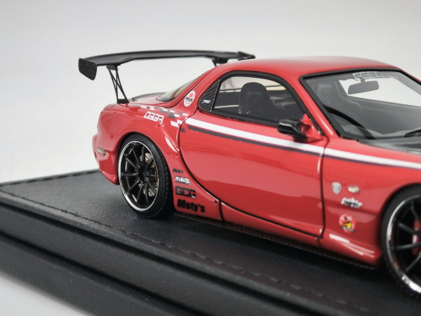 IG 1/43 Mazda rx7 Demon King with engine simulation model car IG2183
