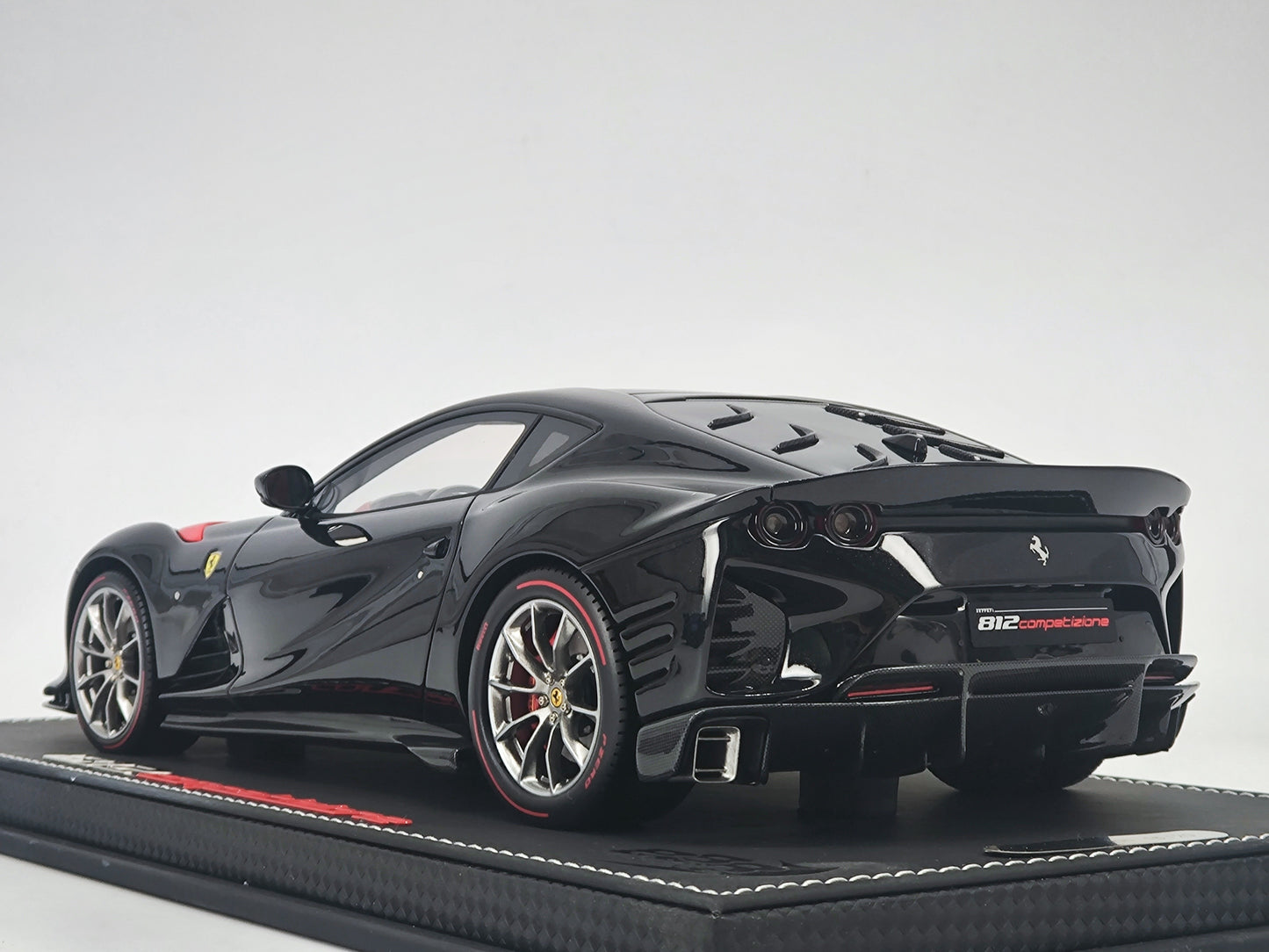 BBR 1/18 Ferrari 812 Competizione Metallic Black Limited Edition Car Model Ornaments