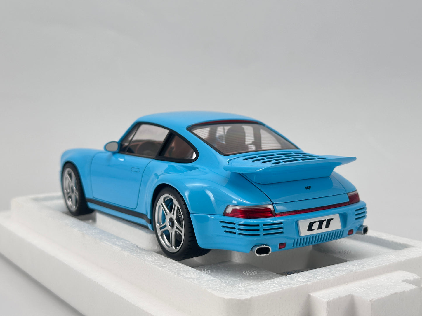 Almost Real 1/18 Porsche RUF CTR Sky Blue Model Car Ornament
