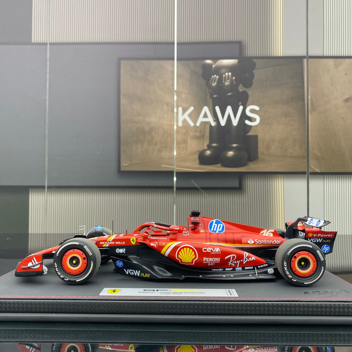 BBR1/18 Ferrari Miami #16 Charles Leclerc 3rd place racing car model