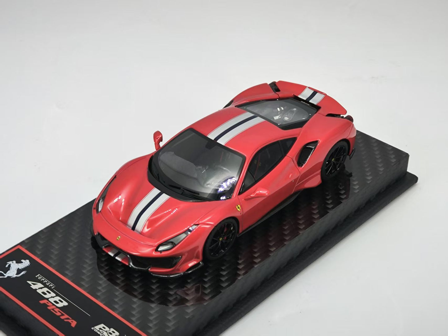 BBR 1/43 Ferrari 488 Pista Metallic Red Resin Model SUMS001A