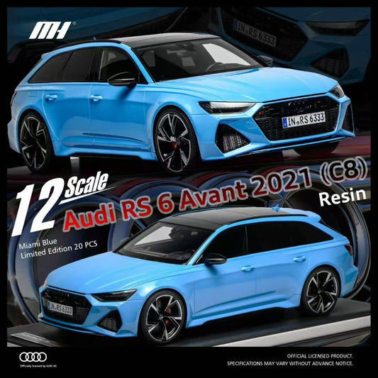 MOTORHELIX 1/12 Audi RS6 Avant 2021 (C8) resin car model