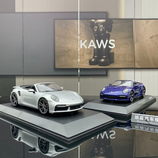 minichamps 1/18 Porsche 911 Turbo Convertible Alloy Closed Car Model