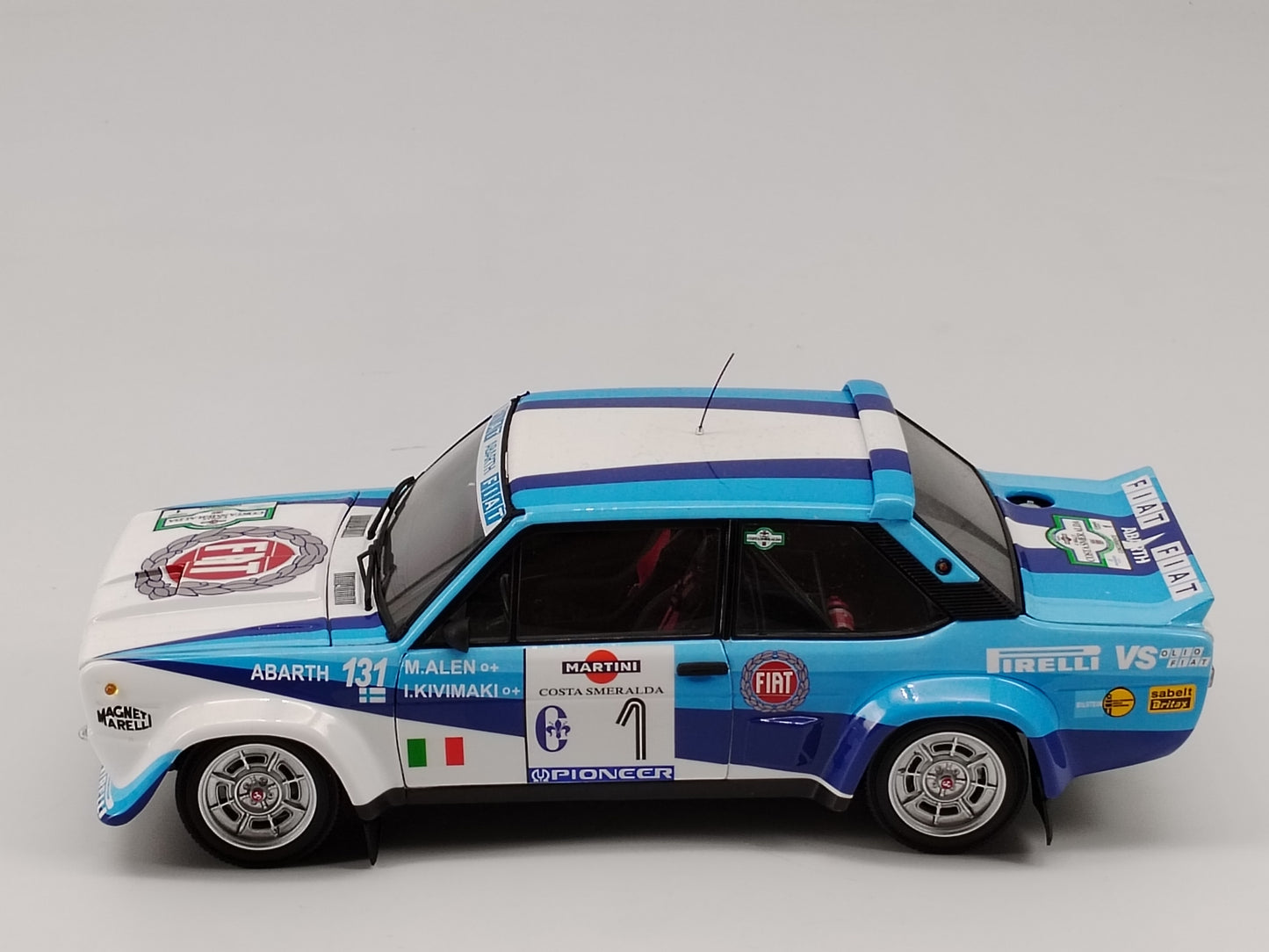 Kyosho 1/18 Fiat 131 ABARTH RALLY simulation modelcars ornaments