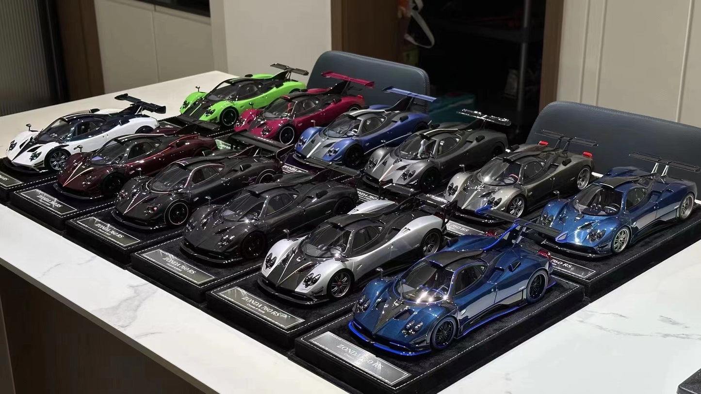 Adornos de modelo de coche de edición limitada Pagani Zonda 760 a escala 1/18 HH MODEL