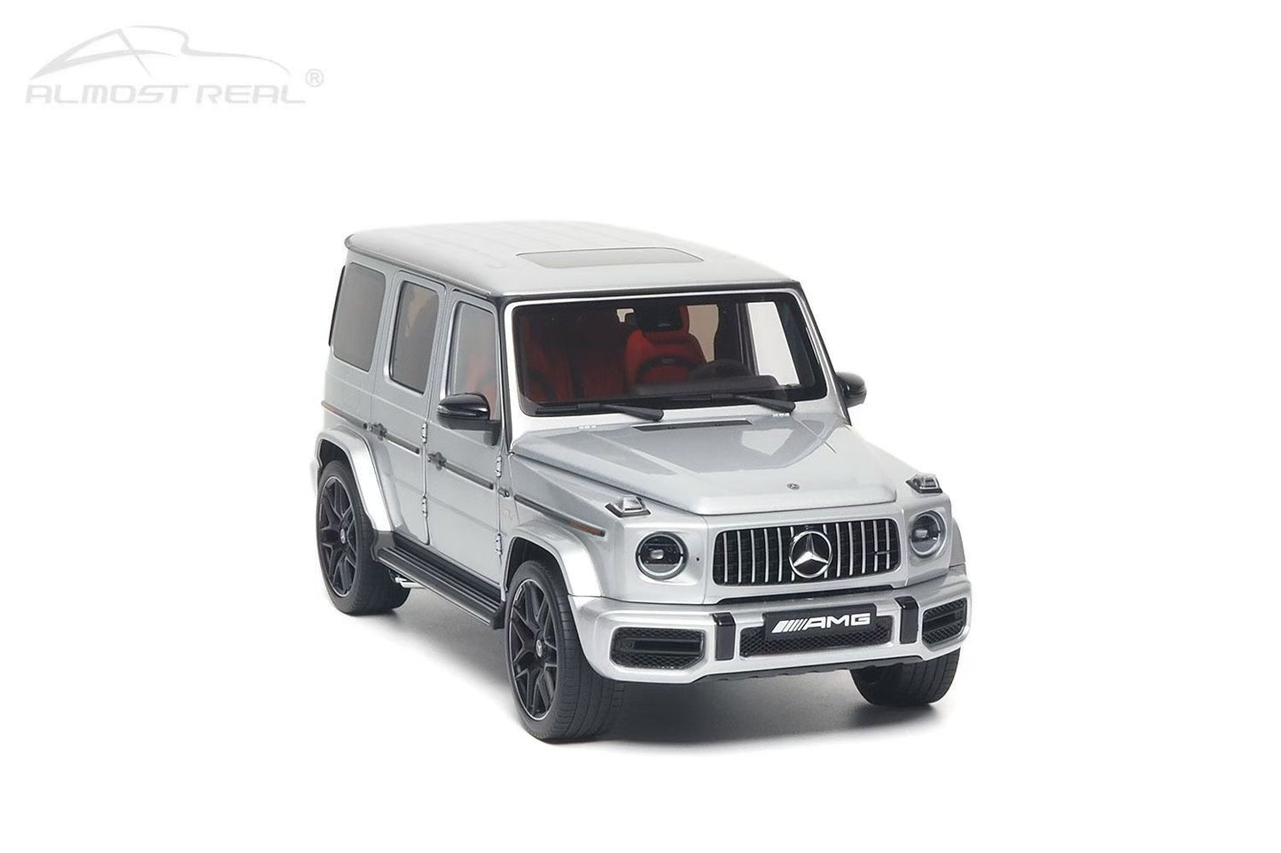 AR 1/18 Mercedes-AMG G63 2019 Silver Alloy Fully Opening Car Model