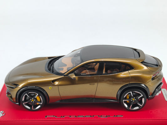 BBR 1/18 Ferrari Purosangue in Metallic Green, Limited Edition Model Car Ornament