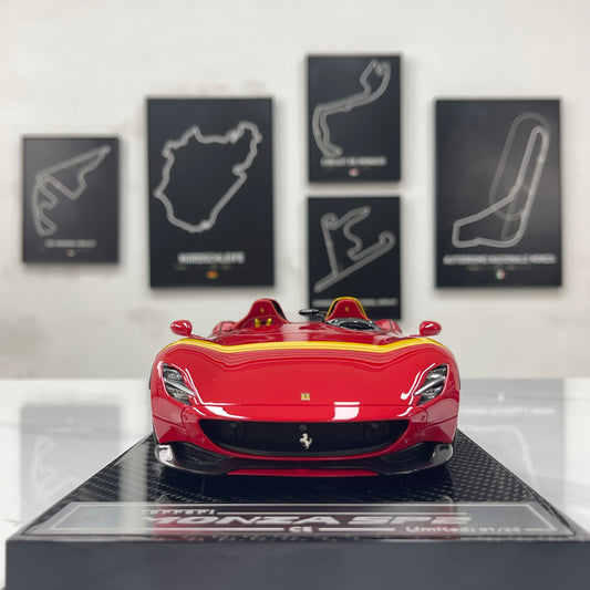 CE 1/18 Ferrari Monza SP2 – Prancing Horse Red – CE012