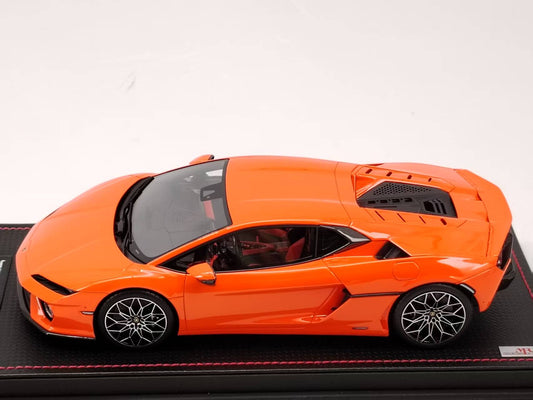 MR 1/18 Lamborghini New Calf Temerario Swift Orange Limited Model LAMBO062C