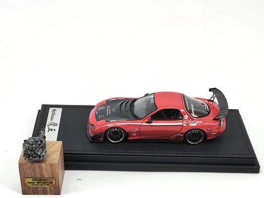 IG 1/43 Mazda rx7 Demon King with engine simulation model car IG2183