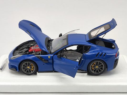 BBR 1/18 Ferrari F12 TDF Blue All - Open Alloy Model Car Model