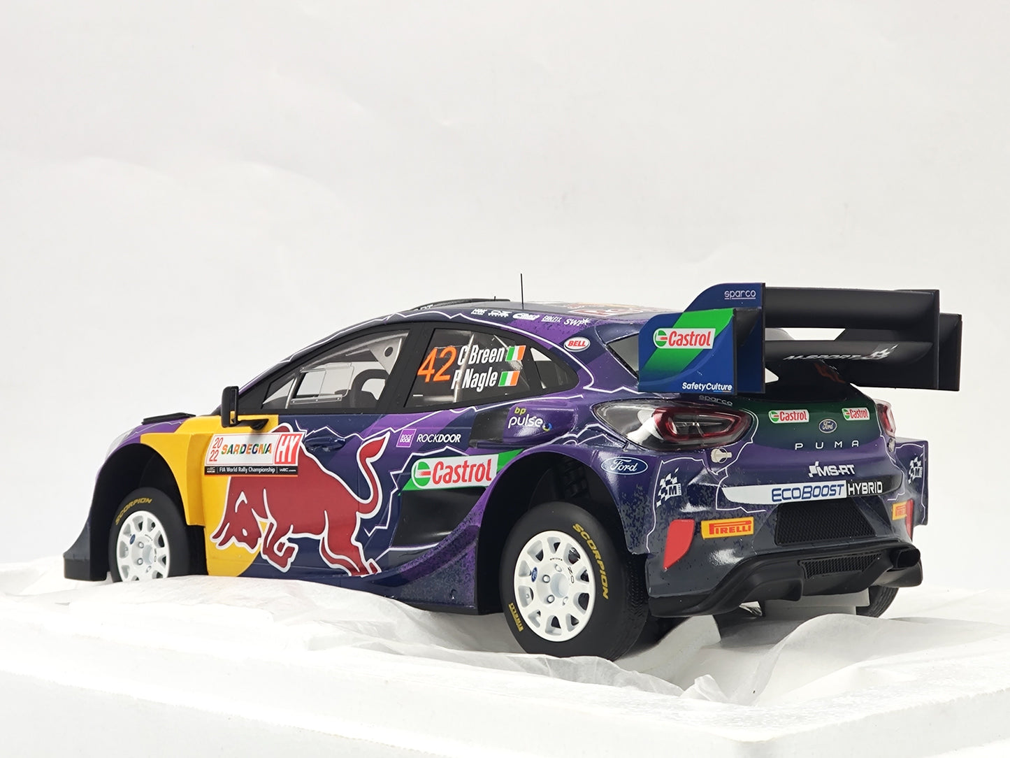 Topspeed 1/18 Ford Puma Rally1 #42 Scale Model Car