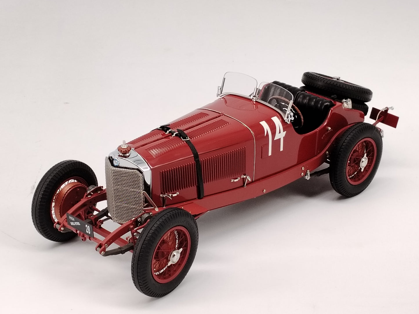 CMC 1/18 Mercedes Benz SSK #14 Red Alloy Model Car
