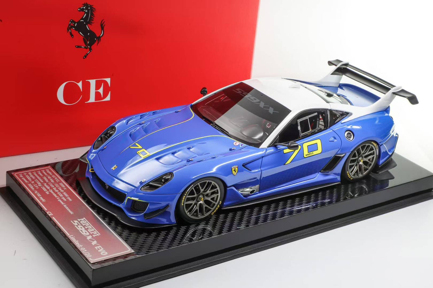 CE 1/18 Ferrari 599XXEVO Limited Edition Car Model Collectible