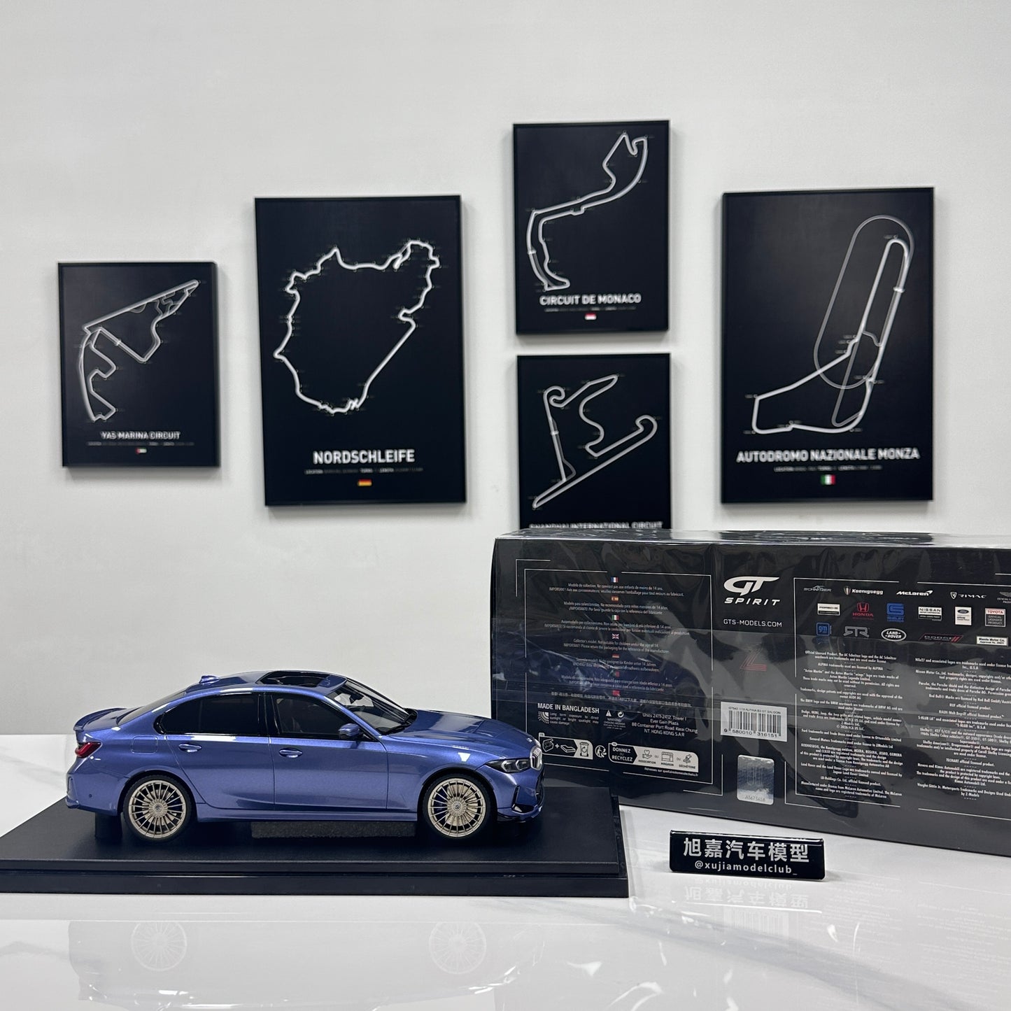 GT Spirit 1/18 Alpina B3 GT SALOON Blue GT543
