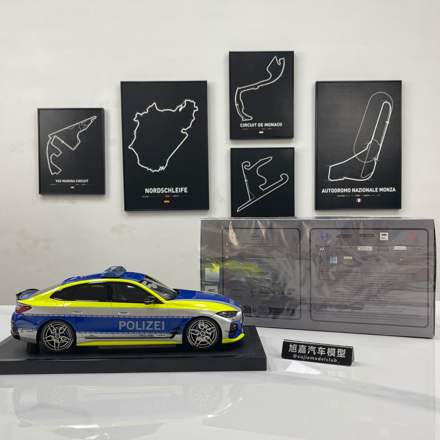 OTTO 1/18 BMW AC Schnitzer ACS4 Polizei 2022 (Blue & Silver Livery) OT1205