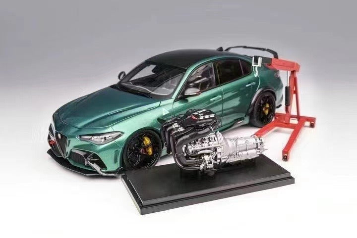 Pre sale MOTORHELIX 1/18 Alfa Romeo GTAM alloy fully open simulation car model ornament