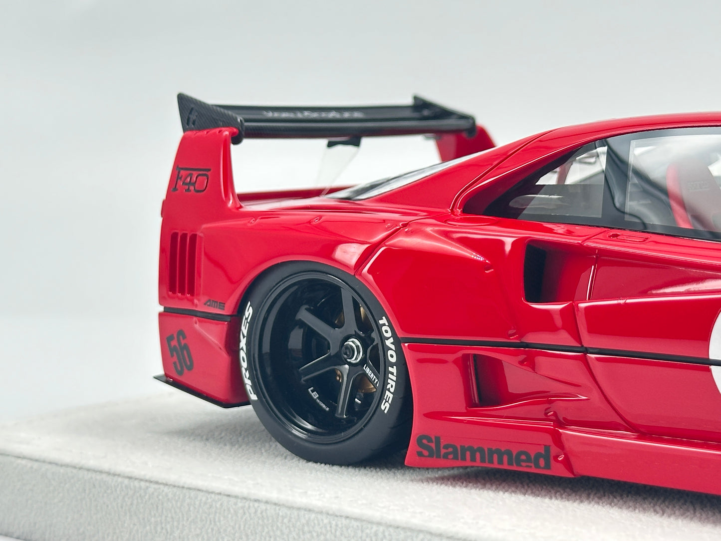 BBA MODEL 1/18 Ferrari F40 Standard Red Resin Car Model BBA015