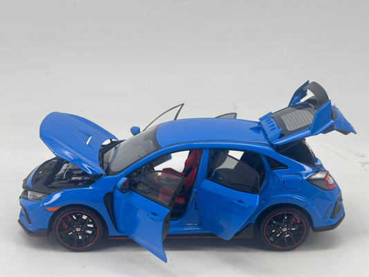 LCD 1/18 Honda Civic TYPE-R FK8 Racing Blue Alloy Car Model